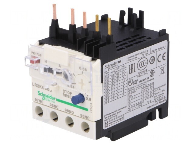 Releu Termic TeSys K NO NC LR2K0305