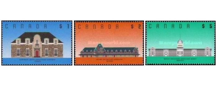 Canada 1988 - arhitectura, serie neuzata