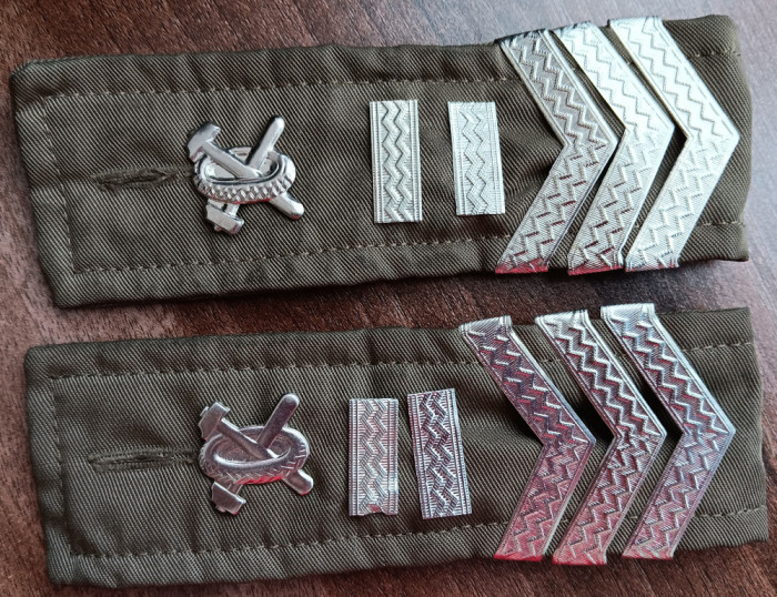 C1 1 - Grade militare - comunism - manta ploaie - maistru militar auto