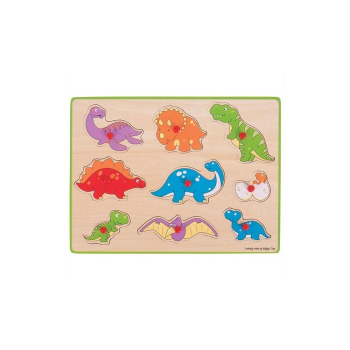 Puzzle din lemn incastru - Dinozauri