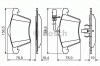Set placute frana,frana disc VW TRANSPORTER IV bus (70XB, 70XC, 7DB, 7DW, 7DK) (1990 - 2003) BOSCH 0 986 494 415