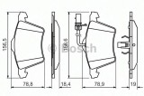 Set placute frana,frana disc VW TRANSPORTER IV bus (70XB, 70XC, 7DB, 7DW, 7DK) (1990 - 2003) BOSCH 0 986 494 415
