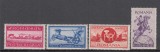 ROMANIA 1944 LP 158 ASISTENTA P.T.T. SERIE MNH, Nestampilat