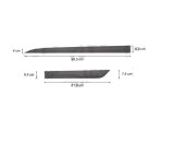 Set 2 buc bandouri usi laterale HYUNDAI I20, 10.2014-; SUZUKI VITARA, 03.2015-, partea dreapta, negru; universal,