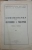 1934, Comemorarea lui Alexandru I. Philippide, Univ Iasi, Institutul Filologie