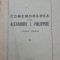 1934, Comemorarea lui Alexandru I. Philippide, Univ Iasi, Institutul Filologie