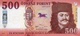 Bancnota Ungaria 500 Forint 2018 - P202 UNC ( vezi descriere )