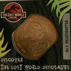 TOKEN - MEDALIE JURASSIC PARK 1997 VELOCIRAPTOR foto