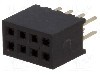 Conector 8 pini, seria {{Serie conector}}, pas pini 1.27mm, CONNFLY - DS1065-03-2*4S8BV