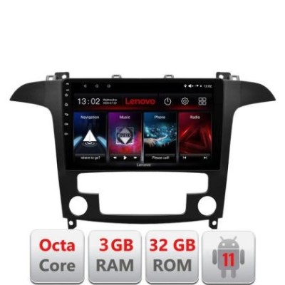 Navigatie Ford S-Max 2008-2012 D-003 Octa Core cu Android Radio Bluetooth Internet GPS WIFI DSP 3+32 GB 4G KIT- LENOVO LITE CarStore Technology foto