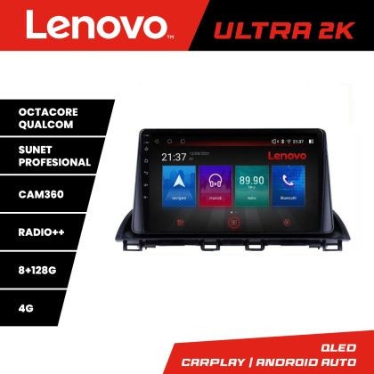 Navigatie Mazda 3 2014-2019 M-463 Octa Core Android Radio Bluetooth GPS WIFI/4G DSP 2K 8+128GB 360 Toslink CarStore Technology