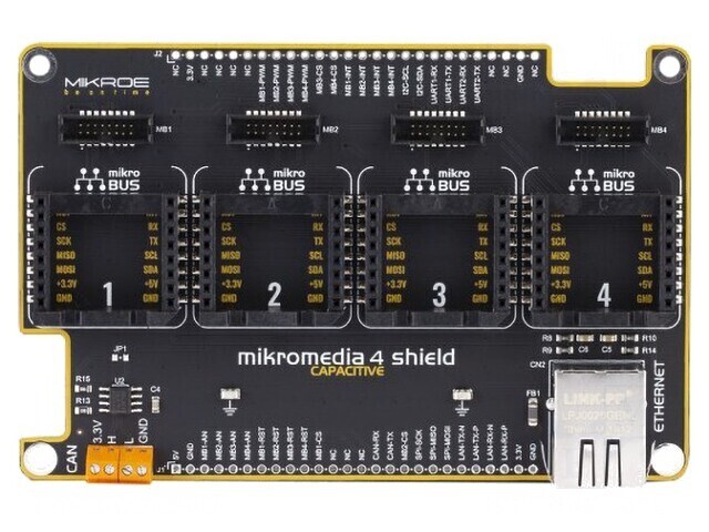 Expander Placă Prototip Mikromedia 4 Capacitive Shield