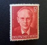 Germania (Deutsches Reich) 1943 - Centenarul Nașterii Scriitorului Peter Rosegger 12+8 Pf. (Marcă Poștală Neștampilată) - Cod: -OD1