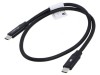 Cablu USB 2.0 USB C aurit 0,5m negru, Lanberg