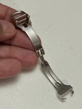 CATARAMA AUR alb 18k - DEPLOYANT BUCKLE - Folding Clasp - 12mm - 12g. - Model Cartier - 575 lei/gr !