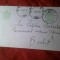 Carte Postala circulata 1913 Comandant Companie Pionieri Bechet , Timbru fix 5bani Ferdinand