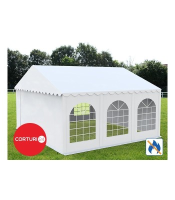 Cort Evenimente Professional, PVC ignifug alb, 3x6 m - Corturi24.RO foto