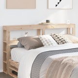Gossi tablie de pat cu rafturi, 120 cm, lemn masiv de pin