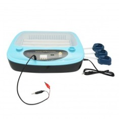 Incubator automat 24 oua 75W, 12V-220V cu rotire automata, control temperatura, umiditate, afisaj digital