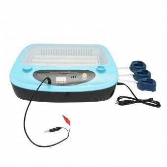 Incubator automat 24 oua 75W, 12V-220V cu rotire automata, control temperatura, umiditate, afisaj digital foto