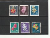 ROMANIA 1972 LP 794 FLORI RARE MONUMENTE ALE NATURII SERIE MNH NESTAMPILATA