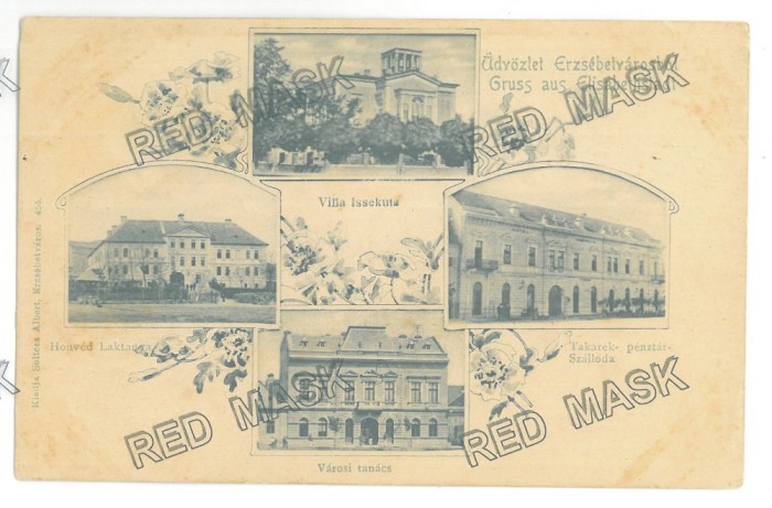 5550 - DUMBRAVENI, Sibiu, Litho, Romania - old postcard - unused