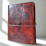Agenda Jurnal din piele cu copacul vietii si snur - medie
