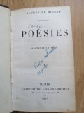 Alfred de Musset - Po&eacute;sies - Paris, Charpentier, Libraire &eacute;diteur, 1867, 2 tomes