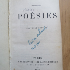 Alfred de Musset - Poésies - Paris, Charpentier, Libraire éditeur, 1867, 2 tomes
