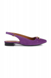 Cumpara ieftin Geox balerini din piele intoarsa D CHARYSSA culoarea violet, cu toc deschis, D459BB 00021 C8000