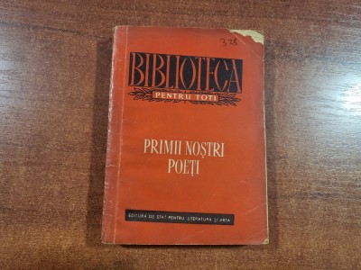 Primii nostri poeti foto