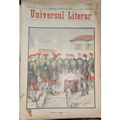 Revista Universul Literar nr.17/1897 pe coperta Dejunul evzonilor