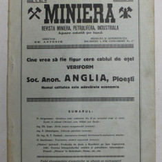 MINIERA , REVISTA MINIERA , PETROLIFERA , INDUSTRIALA , ANUL V , NR. 11 , 1930