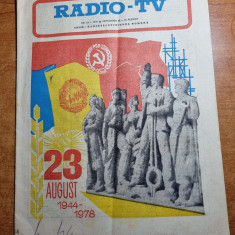 revista radio tv saptamana 20-26 august 1978