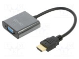 Adaptor D-Sub 15pin HD la HDMI, negru - SAVIO
