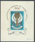 C1685 - Romania 1966 - Sport-fotbal colita neuzata MNH