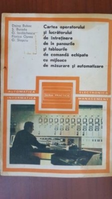 Cartea operatorului si lucratorului de intretinere de la panourile si tablourile de comanda foto