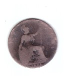 Moneda Marea Britanie 1/2 penny 1898, uzata, curata