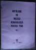 Antologie Muzică Românească Pian (1989): Rogalski, Dragoi, Jora, Vancea, Constantinescu - Partitură Constantin Ionescu-Vovu, 70 pagini