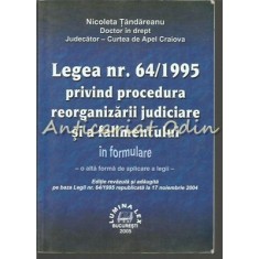 Legea Nr. 64/1995 Privind Procedura Reorganizarii Juridiciare Si A Falimentului