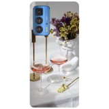 Husa compatibila cu Motorola Edge 20 Lite model Date night, Silicon, TPU, Viceversa, Transparent, Carcasa