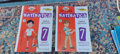 MATEMATICA ALGEBRA GEOEMTRIE CLASA A 7 A VOL 1 SI 2 ANTON NEGRILA PARALELA 45 foto