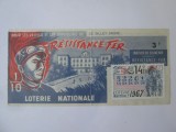Bilet de loterie timbrat Franta 1967,produsul din imagini