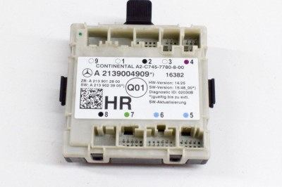 Modul de control ușă dreapta spate MERCEDES-BENZ E W213 2016 OEM: A2139004909,A2139012800,A2139023905,A2-C745-7780-8-00 20600303 foto