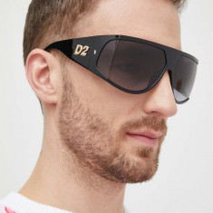 DSQUARED2 ochelari de soare barbati, culoarea negru, D2 0124 S