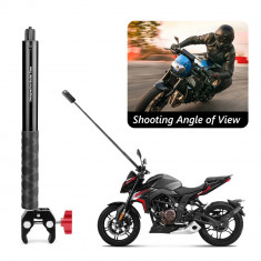 Set prindere motocicleta: selfie stick + clema camere Insta360 X2 X3 GoPro Max