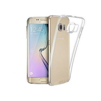 Husa protectie pentru Samsung Galaxy S6 Edge Clear Slim+ folie de protectie foto