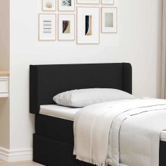 vidaXL Tăblie cap cu headboard Negru 40.5 x 4 x 40.5 cm țesătură 346578