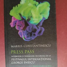 Press PassInterviuri, portrete si pagini de jurnal cu Antonio Pappano, Violeta Urmana- Marius Constantinescu