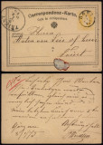 Austria 1875 Old Postcard Postal stationery Gorz to Trieste DB.291